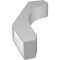 Ekena Millwork 3 1/2-in. W x 14-in. D x 26-in. H Legacy Architectural Grade PVC Knee Brace BRCP035X14X26LEC - alternate 2
